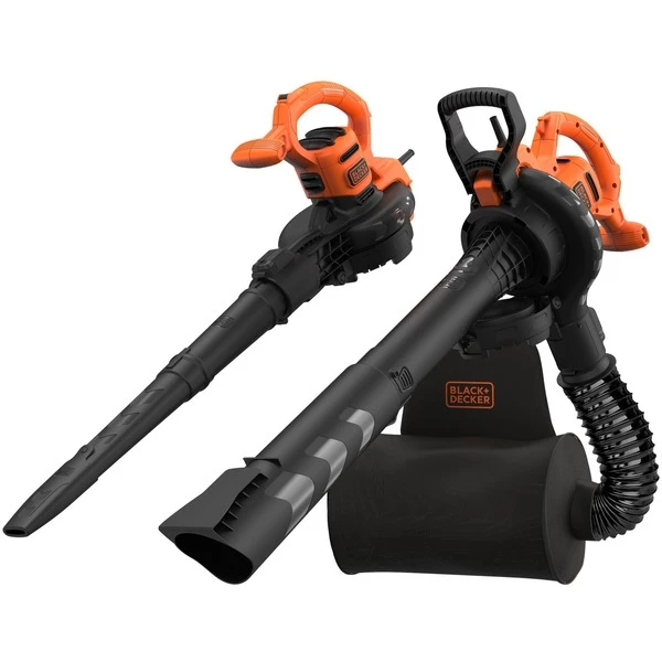 Black & Decker BLACK+DECKER BEBLV290 Souffleuse à Feuilles 2900 W 390 Km/h, Aspirateur/Souffleur De Feuilles (Noir/Orange, Souffleur à Main, 390 Km/h, 55 L, 16:1, Noir, Orange, 102,5 DB)