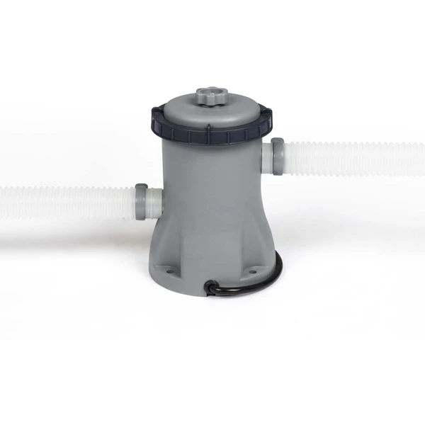 Bestway Fast Set Kit Piscine Gonflable Ronde 2,44 M X 61 Cm (Bleu/Bleu Clair, (bleu/bleu Clair, Avec Pompe De Filtration)) – Image 4