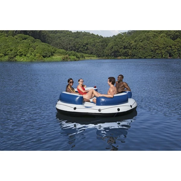 Bestway Hydro-Force Salon Flottant 4 Personnes Lazy Dayz 2,39 M, île Gonflable (Blanc/Bleu, 39 M, Bleu, Blanc, Ile Flottante, Monochromatique, Homme/femme, 360 Kg, 4 Personne(s)) 6 Bestway Hydro-Force Salon Flottant 4 Personnes Lazy Dayz 2,39 M, île Gonflable (Blanc/Bleu, 39 M, Bleu, Blanc, Ile Flottante, Monochromatique, Homme/femme, 360 Kg, 4 Personne(s)) – Image 4