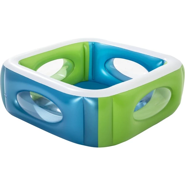 Bestway Piscine à Hublots (Bleu/Vert, 565 L, Rectangulaire 168cm X 168cm X 56cm,bleu,vert) 3 Bestway Piscine à Hublots (Bleu/Vert, 565 L, Rectangulaire 168cm X 168cm X 56cm,bleu,vert)