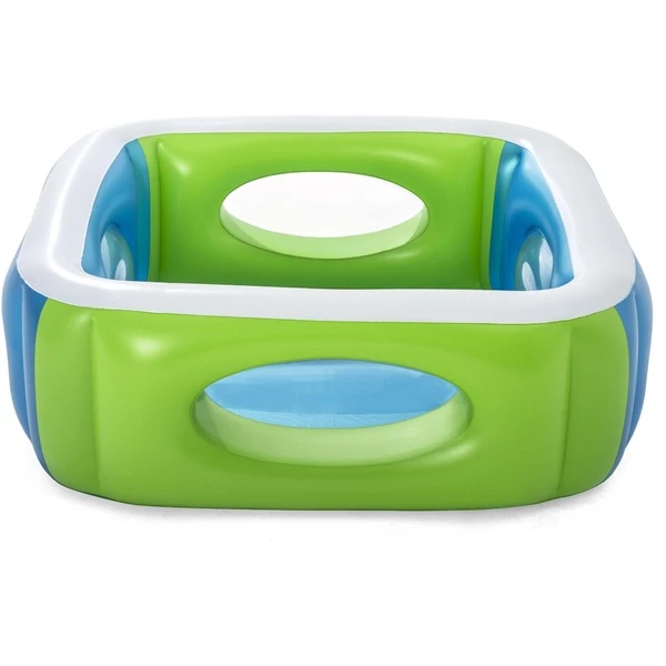 Bestway Piscine à Hublots (Bleu/Vert, 565 L, Rectangulaire 168cm X 168cm X 56cm,bleu,vert) 4 Bestway Piscine à Hublots (Bleu/Vert, 565 L, Rectangulaire 168cm X 168cm X 56cm,bleu,vert) – Image 2