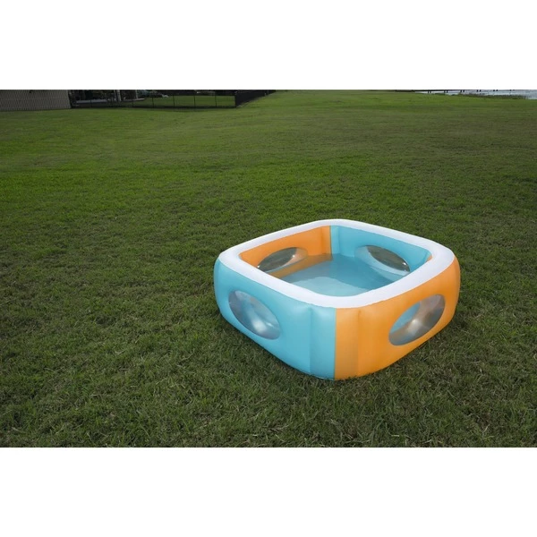Bestway Piscine à Hublots (Bleu/Vert, 565 L, Rectangulaire 168cm X 168cm X 56cm,bleu,vert) 8 Bestway Piscine à Hublots (Bleu/Vert, 565 L, Rectangulaire 168cm X 168cm X 56cm,bleu,vert) – Image 6