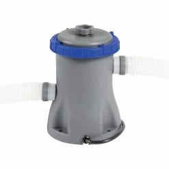 Bestway Pompe De Filtration Flowclear, Filtre à Eau (Gris, Pompe à Cartouche Filtrante, Bleu, Gris, 1100 L, 8300 L, 220 - 240 V, 50 Hz)