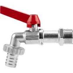 GARDENA 7333-20 Raccord Et Pièce De Robinetterie Connecteur De Robinet Rouge, Argent (Argent/Rouge, Connecteur De Robinet, Rouge, Argent, 33.3 Mm (G 1")/ 19 Mm (3/4''))