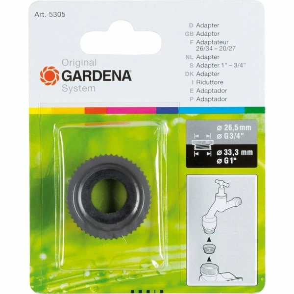 GARDENA Adaptateur 26/34 Et 20/27 (Gris) 3 GARDENA Adaptateur 26/34 Et 20/27 (Gris)
