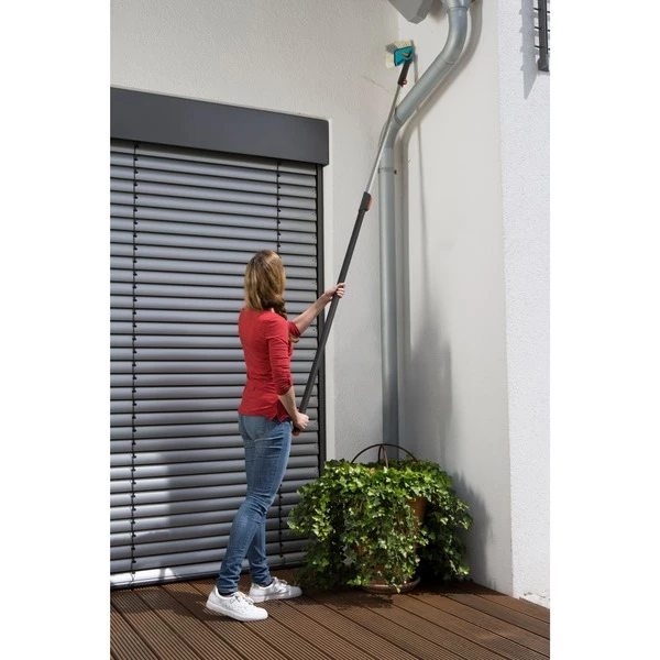 GARDENA Balai Tête De Loup Combisystem (Turquoise/gris, Extérieure, Noir, Bleu, Orange, Balai à Poils Durs, 5 M, 1 Pièce(s)) 7 GARDENA Balai Tête De Loup Combisystem (Turquoise/gris, Extérieure, Noir, Bleu, Orange, Balai à Poils Durs, 5 M, 1 Pièce(s)) – Image 5