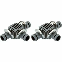 GARDENA Dérivation En T 13 Mm (1/2"), Connexion (Gris, 2 Piéces)