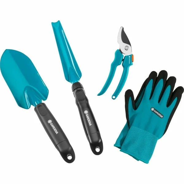 GARDENA Kit De Démarrage Outils à Main, Ensemble De Jardin (Turquoise/Noir) 3 GARDENA Kit De Démarrage Outils à Main, Ensemble De Jardin (Turquoise/Noir)