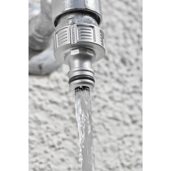 GARDENA Nez De Robinet Premium 33,3 Mm (G 1"), Raccord De Robinet (Argent, Connecteur De Robinet, 1", Métal, Métallique) – Image 5