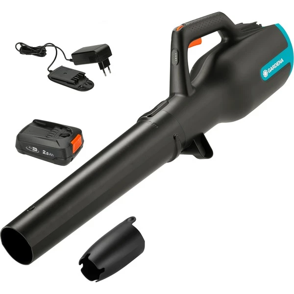 GARDENA PowerJet 18V P4A Set, Souffleur De Feuilles (Gris/Turquoise, 14890-20, Batterie Incluse) 2 GARDENA PowerJet 18V P4A Set, Souffleur De Feuilles (Gris/Turquoise, 14890-20, Batterie Incluse)