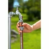 GARDENA Raccord D'arrosage Rapide 19 Mm (3/4") , Raccord De Tuyau (Gris/Orange, Connecteur De Tuyau, 3/4", Plastique, Caoutchouc, Gris, Orange) – Image 4