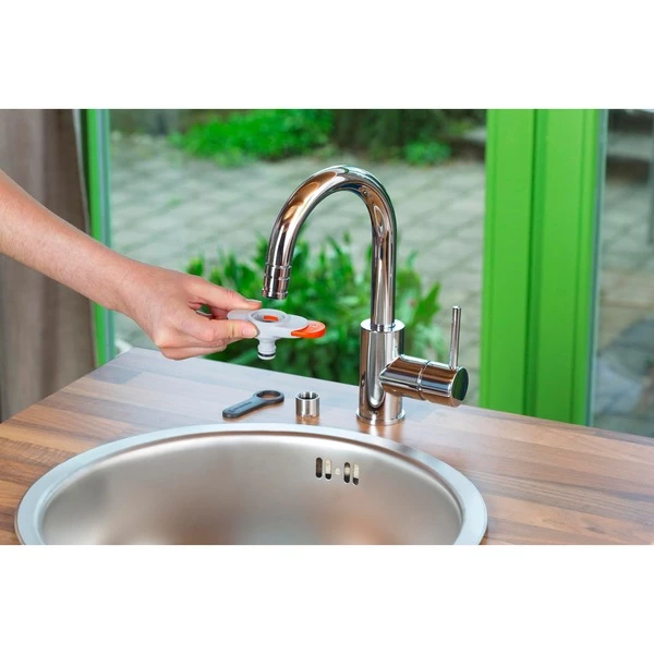 GARDENA Raccord De Robinet (Gris Clair/Orange, 18210-20) 7 GARDENA Raccord De Robinet (Gris Clair/Orange, 18210-20) – Image 5