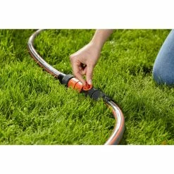 GARDENA Raccord De Tuyau Avec Vanne De Régulation (Gris/Orange, Connecteur De Tuyau, 3/4", Femelle/Femelle, 1 Pièce(s)) -Pas Cher Irrigation Magasin GARDENA Raccord de tuyau avec vanne de r gulation @@1213550 2