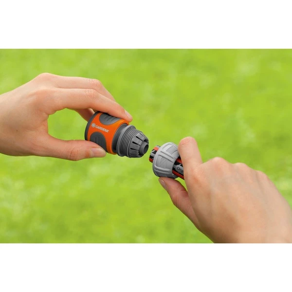 GARDENA Raccord Rapide 13 Mm (1/2") – 15 Mm (5/8"), Raccord De Tuyau (Gris/Orange, 1 Pièce(s)) – Image 2