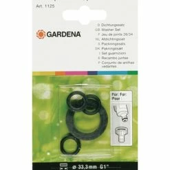 GARDENA Set De Nettoyage, Joint (Noir, Joint De Coupure Au Jet D'eau, Anneau, Noir, Gardena 901-50, 2901-20)
