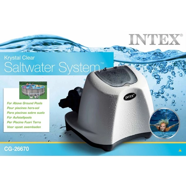 Intex 26670 Accessoire Pour Piscine Électrolyseur Au Sel, Filtre à Eau (Blanc, Électrolyseur Au Sel, Gris, Blanc, Piscine Hors-sol, 56800 L, Secteur, 15,9 Kg) 4 Intex 26670 Accessoire Pour Piscine Électrolyseur Au Sel, Filtre à Eau (Blanc, Électrolyseur Au Sel, Gris, Blanc, Piscine Hors-sol, 56800 L, Secteur, 15,9 Kg) – Image 2