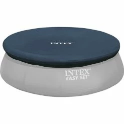 Intex 28026 Accessoire Pour Piscine Couverture, Bâche (Bleu Foncé, Couverture, Bleu, Vinyl, 3,96 M, 13,7 Kg, 108 Mm)