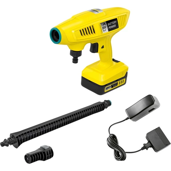 Kärcher Kärcher KHB 4-18 Nettoyeur Haute Pression Droit Batterie 170 L/h Noir, Jaune, Nettoyeur Pression (Jaune/Noir, Droit, Batterie, Noir, Jaune, 170 L/h, 21 Bar, 40 °C)