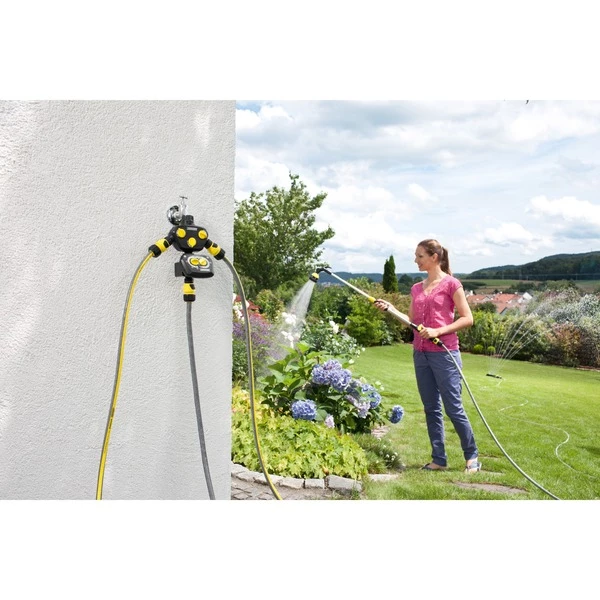 Kärcher Kärcher Prise Robinet 3 Sorties, Raccord De Robinet (Noir/Jaune, Raccord De Tuyau, Système D'aspersion, Plastique, Noir, Jaune, Mâle/Femelle, 76,2 / 4 Mm (3 / 4")) – Image 6