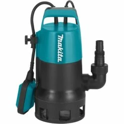Makita PF0410 Pompe Submersible 5 M, Pompe Submersible Et Pression (Bleu/Noir, Noir, Bleu, 5 M, 5 M)