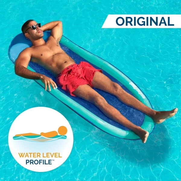 Spin Master SWIMWAYS - MATELAS PISCINE ET PLAGE - SPRING FLOAT ORIGINAL - Flotteur Gonflable En Tissu - Gonflage Facile Et Rapide - 6060919 - Matelas Semi-Immergé - Adultes Jeunes 15 Ans Et + - Couleur Aléatoire, Matelas Pneumatique (Bleu) 5 Spin Master SWIMWAYS - MATELAS PISCINE ET PLAGE - SPRING FLOAT ORIGINAL - Flotteur Gonflable En Tissu - Gonflage Facile Et Rapide - 6060919 - Matelas Semi-Immergé - Adultes Jeunes 15 Ans Et + - Couleur Aléatoire, Matelas Pneumatique (Bleu) – Image 3